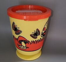Vintage Whirley Industries Mushroom Coffee Travel Mug Plastic Cup W/Original Lid picture