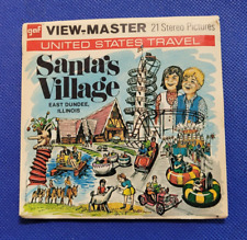 Rare Full Color Gaf A553 Santa's Village E Dundee IL view-master 3 Reels Packet picture