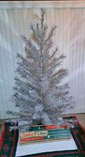 Vintage Regal Sapphire Aluminum Christmas Tree 7 Ft w Stand Box R-1017 MCM Decor picture