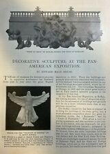 1901 Decorative Sculpture of the Pan-American Exposition illustrated picture