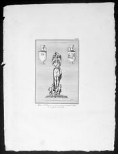 1802 J B Lechevalier Antique Print Bronze Figure, Vases in Achilles Tomb Turkey picture