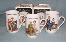 Vtg 1982 Norman Rockwell Cup Mug - Toymaker, Cobbler, Lighthouse Keeper Daughter picture