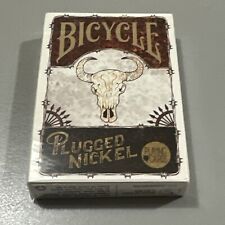 Bicycle Playing Cards Plugged Nickel Rusted Tin - 2014 Sealed RARE picture