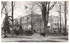 Mt Pleasant Michigan~Lonely Little Kid Leaving Kinney School House~RPPC 1940s picture