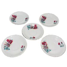 Vtg Royal Sealy China Saucers Floral Gold Trim Multicolor Japan Pre-Owned *READ* picture