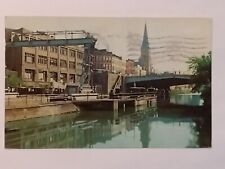 Erie Barge Canal At Lockport New York Postcard 1959 picture