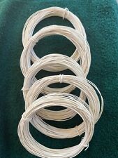 100 Feet ~ 24 ga ~ White Cloth Covered Wire ~ New picture