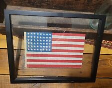 Vintage 48 Star American Flag - Pre WWII Parade Flag NOS Framed  picture