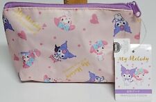 Brand New My Melody & Kuromi Trapezoid Cosmetic All-Purpose Pouch approx.7