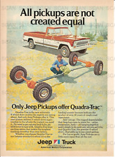 1974 Jeep Truck Vintage Magazine Ad   Quadra-Trac picture