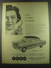 1957 Ford Consul de Luxe Saloon Ad - I've a Ford in mind picture