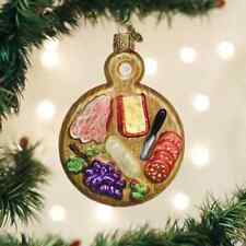 Charcuterie Board Old World Personalized Glass Christmas Ornament picture