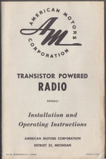 1961 American Motors Rambler American Transistor Radio Instructions 8990831 picture