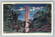 Lake Wales FL-Florida Singing Tower By Moonlight Sanctuary Vintage Postcard picture