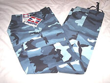 XS Military Bdu Pants Blue Camo Pants Blue Urban Camo Pants Paintball Camo Pants picture