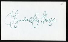 Lynda Day George signed autograph 3x5 Cut American Actress in Mission Impossible picture