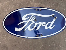 RARE PORCELAIN FORD NEON SKIN  ENAMEL SIGN 45X22 INCHES picture