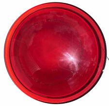 8-3/8” Glass Convex RED Roundel Lens - Railroad Semaphore Signal picture