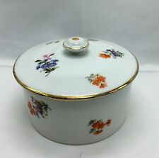 ANTIQUE PORCELAIN TRINKET VANITY JEWELRY BOX GERMANY HUTSCHENREUTHER HOHENBERG  picture