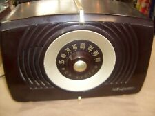 Vintage 1951 RCA Victor Model X551 Brown Bakelite Vacuum Tube Radio, ART DECO picture