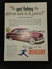 Vintage 1948 MERCURY CAR Magazine Print Ad 