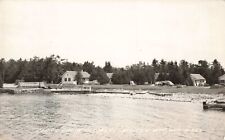 Cedar Grove Cottages Ellison Bay Wisconsin WI Old Cars c1940s Real Photo RPPC picture