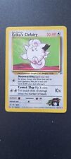 Pokemon Card Erika's Clefairy Gym Heroes Rare 25/132 Near Mint picture