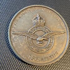 RAF Royal air force metal COIN England 1948 FTCSA Bisley  Flight Sgt. S Pickles picture