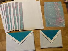 Vtg Whiting’s Marble Stationery Paper & Notecard Set W/Matching Envelopes, Box picture