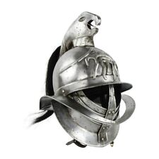 Gladiator Helmet With Plume Christmas New Medieval Spartacus Knight Warrior Gift picture