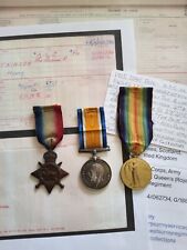 Genuine WW1 Medals Trio Royal West Surrey  & Army Service Corps British Military picture