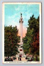 Trenton NJ-New Jersey, Washington Monument, c1928 Antique Vintage Postcard picture