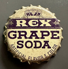 Vintage Unused Rex Grape Soda Cork Soda Bottle Cap picture