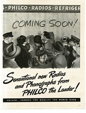 1945 Philco Sensational New Radios Phonographs Coming Soon Vintage Print Ad picture