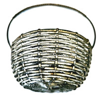 Vintage Mini Metal Wire Basket adds a touch of elegance to any decor picture