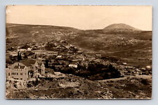 RPPC Aerial View of Mount Tabor Holy Land Nazareth Israel Palestine Postcard picture