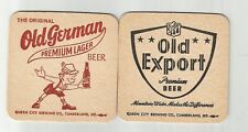 Lot Of 5 1960's Old German By Queen City of Cumberland, MD&  Old Export Beer