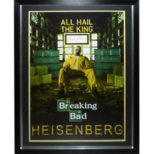 Breaking Bad Full-Size TV Poster Deluxe Framed with Bryan Cranston Autograph - J picture