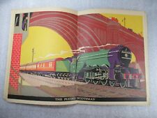 c1920s A Picture Book of TRAINS - Superb Art-Deco Art Prints - Scarce picture
