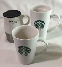 Lot of 3 Assorted Starbucks Coffee Mugs 12 & 14 OZ picture