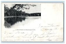 1905 A Shore Scene on Chautauqua Lake NY, Paxton IL PMC Posted Postcard picture