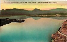 Vintage Postcard- GERONIMO MOUNTAIN AND THE ARROW, APACHE LODGE, APACHE TRAIL, A picture