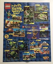 Lego Mania “New for Fall” Members Poster 1997 System UFO Wild West Aquaraiders picture