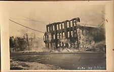 RPPC Building Ruins Fire Disaster Unidentified Real Photo Postcard c1910 picture