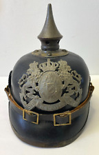 WW1 German Bavarian EM 1915 Pickelhaube Spiked Helmet - READ picture