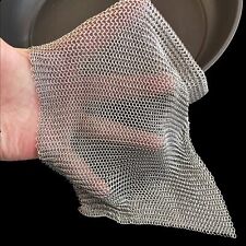 Cast Iron Scrubber, Large Size 8''x8'' 316L Stainless Steel Fine Mesh Scraper... picture