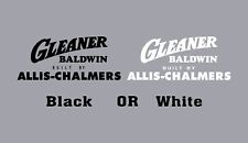 Gleaner Baldwin BY ALLIS-CHALMERS  Vintage Redrawn Emblem Logo Sticker Decal picture