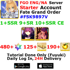 [ENG/NA][INST] FGO / Fate Grand Order Starter Account 1+SSR 120+Tix 480+SQ #FSK9 picture