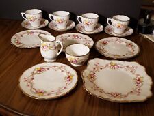 Roslyn Terry pattern Tea set, cups saucers,sugar bowl & Milk pitcher All NICE picture