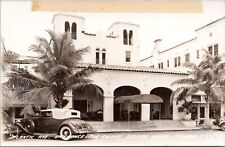RPPC Colony Hotel Entrance, Delray Beach, Florida - 1930s Photo Postcard picture